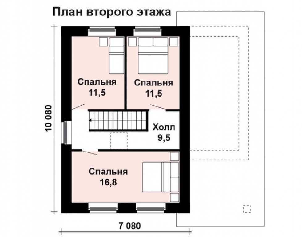 Проект дома Проект дома AS-1628 - Фото 3