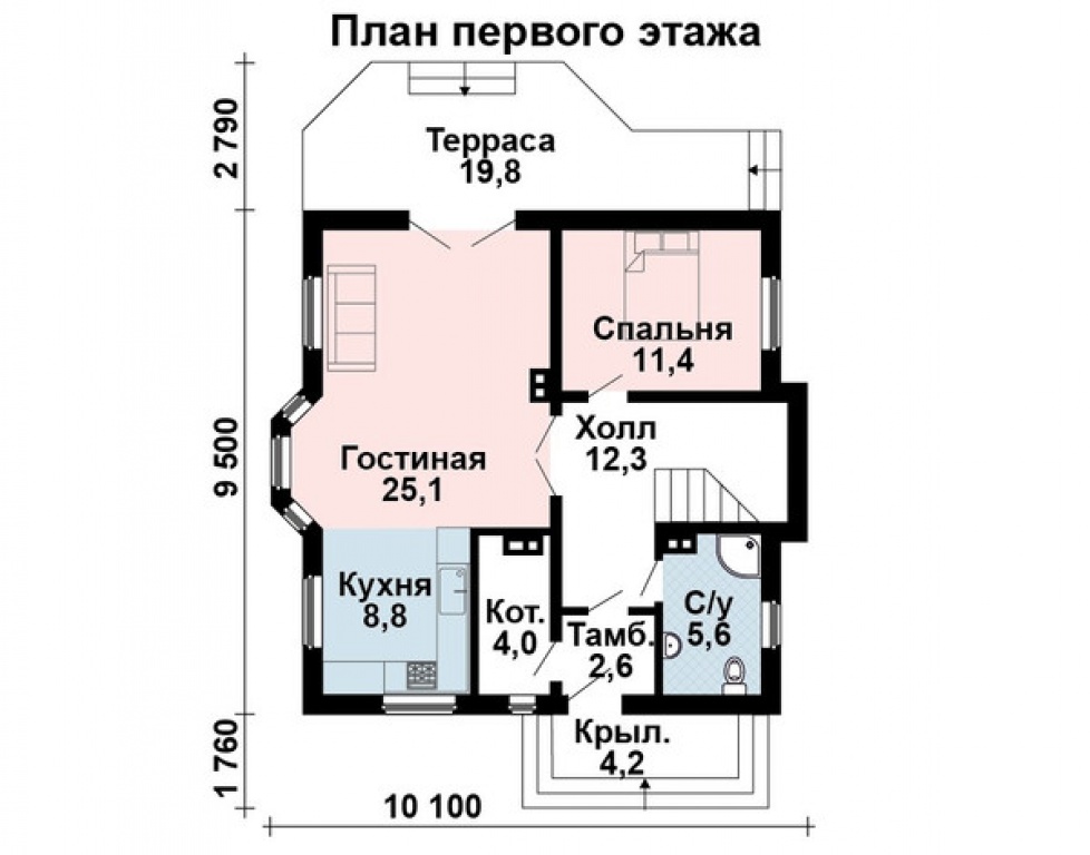 Проект дома Проект дома AS-2243 - Фото 5